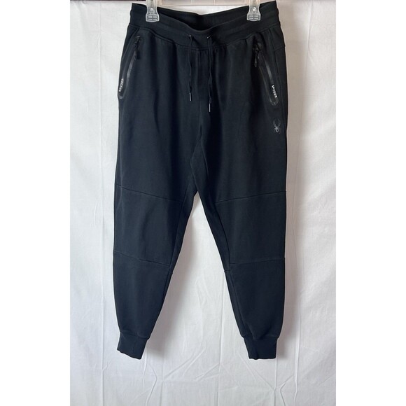Spyder Active Mens Large Jogger Sweat Black Pants - Picture 1 of 9